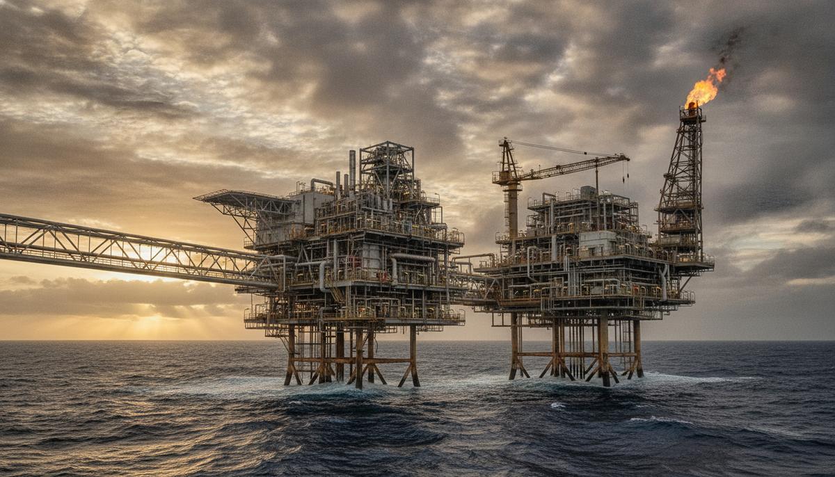 EnerMech завершила работы на трубопроводной системе в Бассовом проливе Морская нефтегазовая платформа с трубопроводами в открытом океане в Бассовом проливе, Австралия.