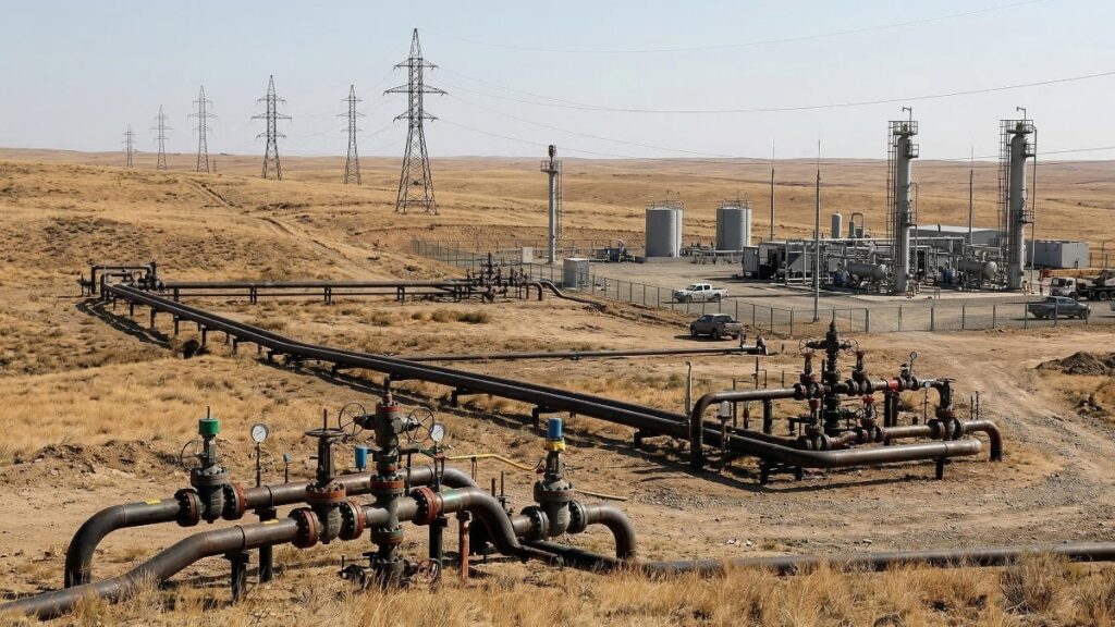 На западе Казахстана обустраивают новое газоконденсатное месторождение