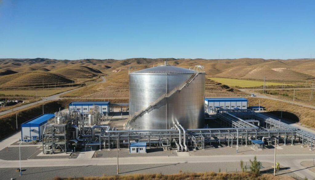 Китай впервые применит мембранную технологию GTT для наземного СПГ-хранилища