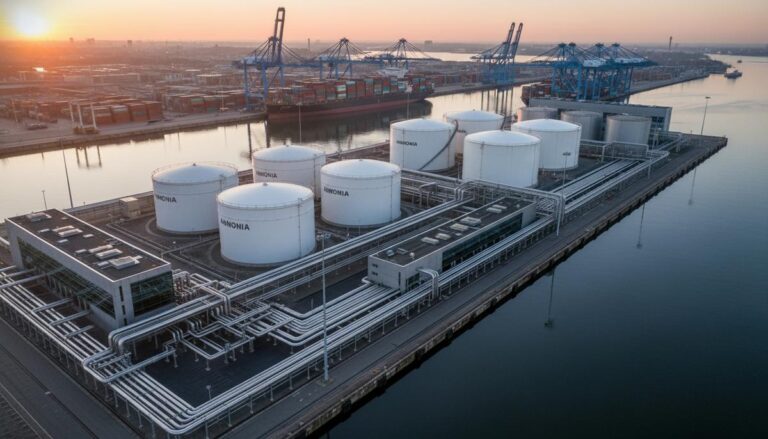 В порту Гамбурга появится первый крупный терминал для импорта аммиака
