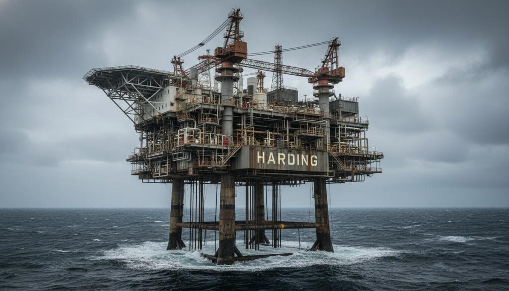 Платформа Harding в Северном море отмечает 30-летие добычи нефти