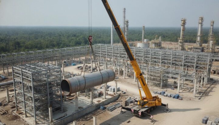 Sarens завершила монтаж конструкций трубопровода в Индонезии
