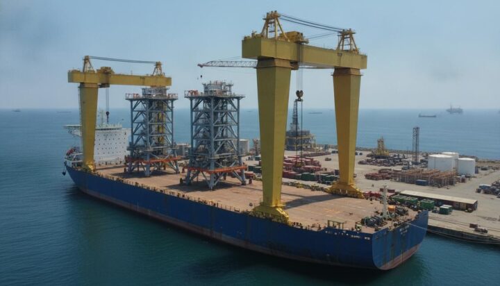 Huisman поставит сверхмощные краны для китайской верфи Dalian Shipbuilding